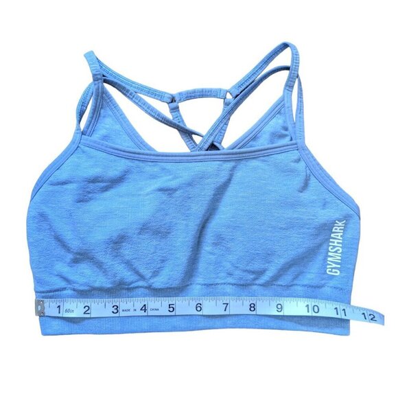 Gymshark Adapt Seamless Light blue Sports Bra Medium Support Women Size Small - Picture 3 of 5
